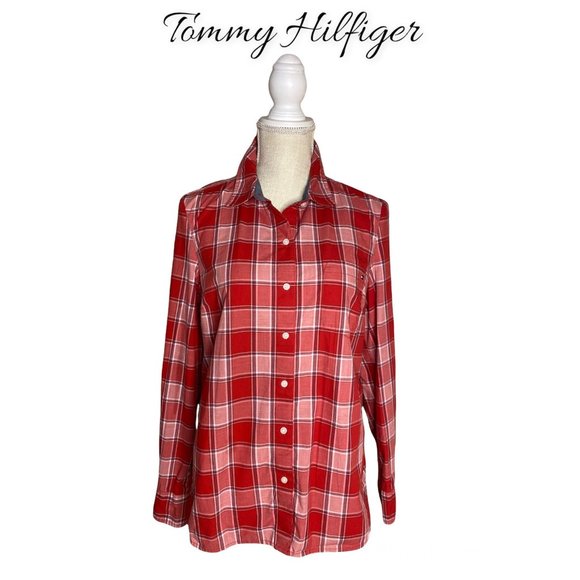 Tommy Hilfiger Other - Tommy Hilfiger Plaid Button Down Shirt Medium